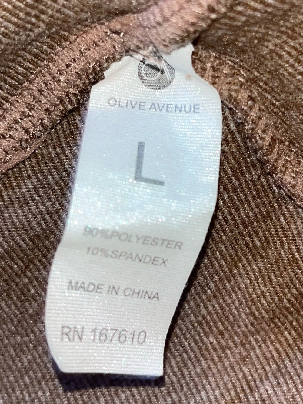 Olive Avenue Women’s Brown Jogger Pants - Picture 3 of 4